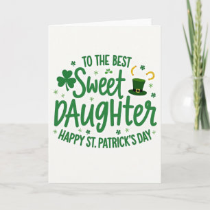 Jolie carte d'art pour la fête de la Saint-Patrick