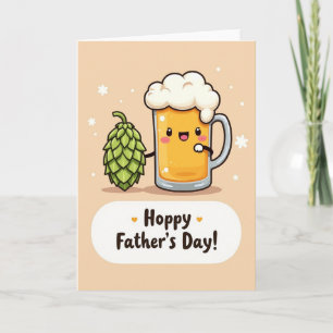 Jolie carte de bière pour la fête des pères