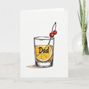 Jolie carte de boisson pour la fête des pères