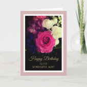 Jolie carte de bonne fête à tante (Devant)