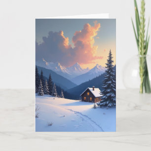 Jolie carte de cabane pour la fête des pères
