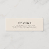 Jolie carte de douche Display moderne insert (Devant)