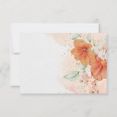 Jolie carte de Faire-part de grossesse à fleurs (Dos)