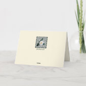 Jolie carte de fête des mères avec Rose blanche (Dos)