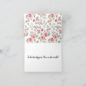 Jolie carte de fête des mères florale pour Chiween (Intérieur)