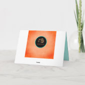 Jolie carte de Fête des Mères Turquoise de Corail (Dos)