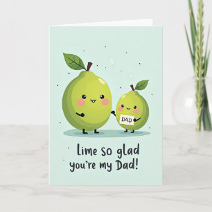 Jolie carte de Fête des Pères au citron