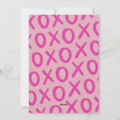 Jolie carte de fête moderne rose pour la Saint-Val (Dos)