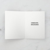 Jolie carte de fin d'études (Intérieur)