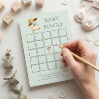Jolie carte de jeu de bingo Canard Mignon Bébé Sal