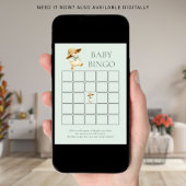 Jolie carte de jeu de bingo Canard Mignon Bébé Sal