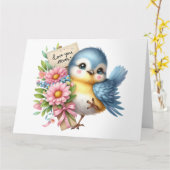 Jolie carte de jour des mères (Fleur jaune)