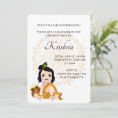 Jolie carte de Krishna pour un anniversaire - Bébé (Debout devant)