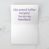 Jolie carte de la Saint-Valentin au beurre de caca (Intérieur)