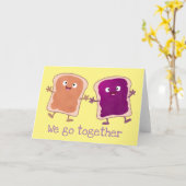 Jolie carte de la Saint-Valentin au beurre de caca (Fleur jaune)