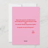 Jolie carte de la Saint-Valentin avec des cœurs et (Dos)