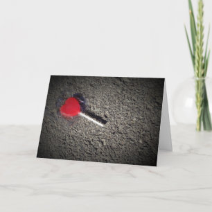 Jolie carte de la Saint-Valentin avec sucette en f