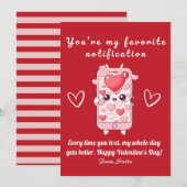 Jolie carte de la Saint-Valentin drôle | Téléphone (Devant / Derrière)