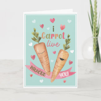 Jolie carte de la Saint-Valentin Je Carotte Vis Sa