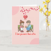 Jolie carte de la Saint-Valentin – Je t'aime plus  (Fleur jaune)