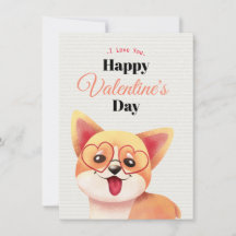Jolie carte de la Saint-Valentin joyeuse