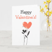Jolie carte de la Saint-Valentin modifiable (Fleur jaune)