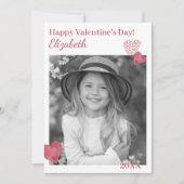 Jolie carte de la Saint-Valentin personnalisée ave (Devant)