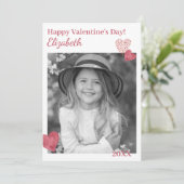 Jolie carte de la Saint-Valentin personnalisée ave (Debout devant)