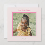 Jolie Carte de la Saint-Valentin pour la Classe de (Dos)