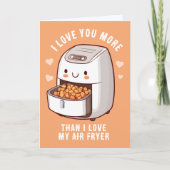 Jolie carte de la Saint-Valentin pour la friteuse (Devant)