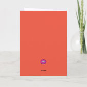 Jolie carte de la Saint-Valentin végane (Dos)