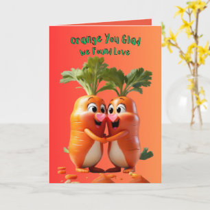 Jolie carte de la Saint-Valentin végane