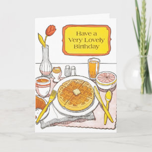 Jolie carte de lettre de presse pour petit déjeune