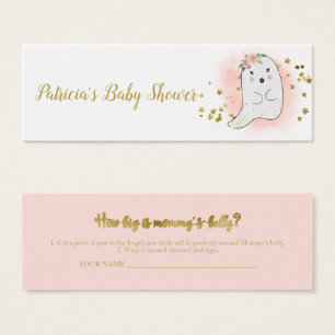 Jolie carte de mesure de ventre pour Baby Shower d