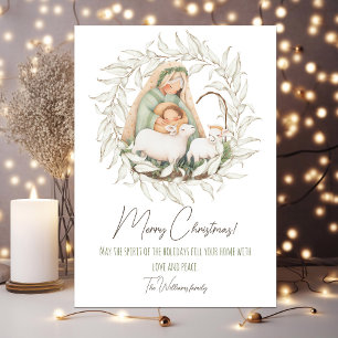 Jolie carte de Noël avec votre photo au verso