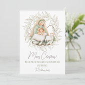 Jolie carte de Noël avec votre photo au verso (Debout devant)