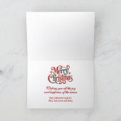 Jolie carte de Noël Colombe Blanche (Intérieur)