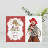 Jolie carte de Noël occidentale photo (Debout devant)