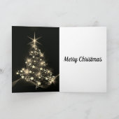 Jolie carte de Noël personnalisée avec un arbre (Intérieur)