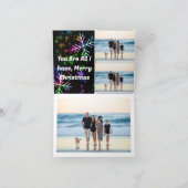 Jolie carte de Noël pour la célébration familiale (Intérieur)