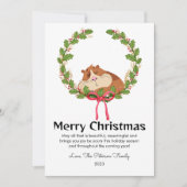 Jolie carte de Noël pour l'amant de l'animal de co (Devant)