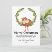 Jolie carte de Noël pour l'amant de l'animal de co (Debout devant)