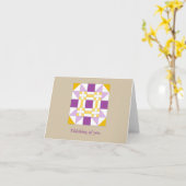 Jolie carte de note de motif d'édredon d'étoile du (Fleur jaune)