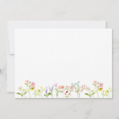 Jolie carte de note personnalisée Fleur sauvage (Dos)