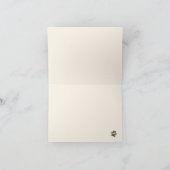 Jolie carte de note pliée Ourson Bonjour fraise (Intérieur)