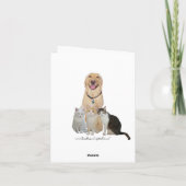 Jolie carte de note pour animaux (Dos)