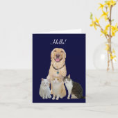 Jolie carte de note pour animaux (Fleur jaune)