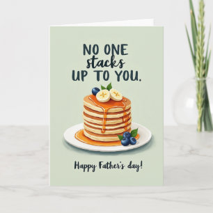 Jolie carte de pancakes pour la fête des pères