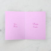 Jolie carte de Pâques de poussette (Intérieur)