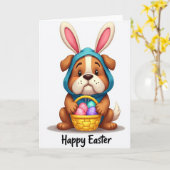 Jolie Carte de Printemps avec des Animaux (Fleur jaune)